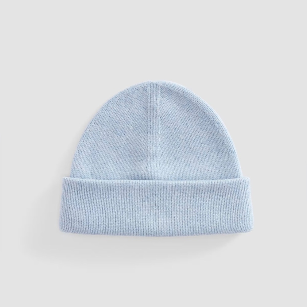 The Good Merino Wool Beanie by Everlane in Chambray Blue